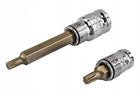Zestaw bitów udarowych Powermat 40 elementów HEX TORX SPLINE 30/75 mm końcówki wkrętakowe, mocowanie 1/2 i 3/8 cala