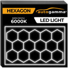 Lampa LED hexagon Panel Oświetlenie Warsztat Garaż Dom 243 x 483 5500-6000K plafon sufitowy ze zintegrowanym źródłem