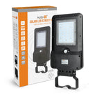 Lampa oprawa uliczna solarna LED 15W 4000K z czujnikiem ruchu wodoodporna naświetlacz zewnętrzny 1600 lm IP65 światło