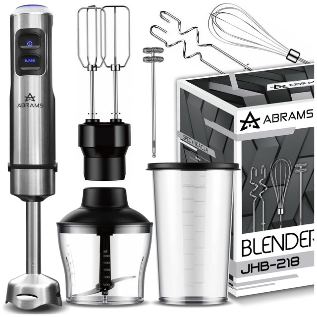Blender ręczny mikser wielofunkcyjny mocny 1500W ostrza tytanowe 7W1 zestaw