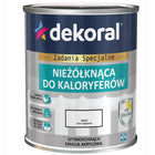 Dekoral emalia akrylowa do kaloryferów biała 0.75l farba do grzejników, renowacja instalacji grzewczej