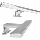Lampka Łazienkowa Na Szafkę Lampa Nad Lustro LED Chrom Kinkiet Naszafkowy oprawa ścienna srebrna 30 cm, zintegrowane