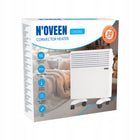 Elektryczny grzejnik konwektor ścienny do łazienki termostat 1000W 465 mm 497 mm grzewcza biały