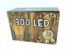 KURTYNA ŚWIETLNA NA OKNO 300 LED 3x3m LAMPKI CIEPŁE GIRLANDA ZASILACZ PILOT