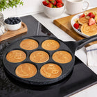 PATELNIA DO PANCAKES NALEŚNIKÓW JAJEK Placków Smażenia MINI ŚMIESZNE BUŹKI do omletów i racuchów, powłoka
