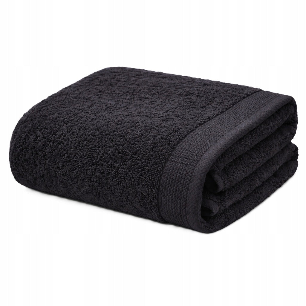 RĘCZNIK KĄPIELOWY 70x140 100% BAWEŁNA DUŻY CHŁONNY HOTELOWY 420G tekstylia łazienkowe z haftem, do łazienki