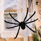 Duży Sztuczny Pająk Dekoracyjny 125 cm XXL Dekoracja Halloween Giga Czarny ozdoba na imprezę tematyczną, element