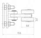 Wózki rolki do bramy przesuwnej 80x80 750kg zestaw 5 rolek do szyny 80 metalowe elementy jezdne do ogrodzenia, system