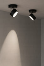 Kinkiet Lampa Ścienna Halogenowa Spot Regulowana Czarna Mono Gx53 oprawa metalowa 1x30W do wnętrz