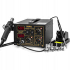 852D+ STACJA LUTOWNICZA 700W HOT-AIR ZESTAW LUTOWNICZY LUTOWNICA GROTOWA HQ do elektroniki, serwisu PCB, temperatura
