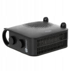 Termowentylator AD 7725 Black 2000W 2 Poziomy Mocy + Termostat czarny farelka elektryczna grzejnik do pokoju piecyk z