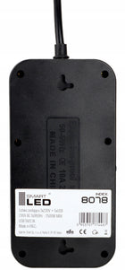 Przedłużacz Listwa Zasilająca Siec 3 Metr 3 Gniazda 230V + 5X USB Ładowarka rozgałęźnik elektryczny z uziemieniem