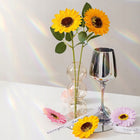 50x Słonecznik Mydlany Żółty Mydlane do Flower Box Bukiet główki kwiaty DIY ozdoba florystyczna, dekoracje handmade