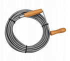 Spirala kanalizacyjna 5 m x 9 mm do udrażniania rur i odpływów, żmijka hydrauliczna z drewnianym uchwytem