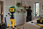 Poziomica laserowa 360 4D statyw laser krzyżowy zestaw niwelator zielona wiązka 16 linii do glazury, remontu i prac