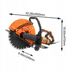 Bruzdownica Piła Do Betonu Elektryczna 2800W 406MM Do Cięcia Na Mokro/Sucho przecinarka tarczowa, głębokość 152 mm