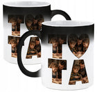 MAGICZNY FOTO KUBEK ZMIENIAJĄCY KOLOR Z TWOIM WŁASNYM NADRUKIEM NA PREZENT ceramiczny 330 ml ze zdjęciem lub imieniem