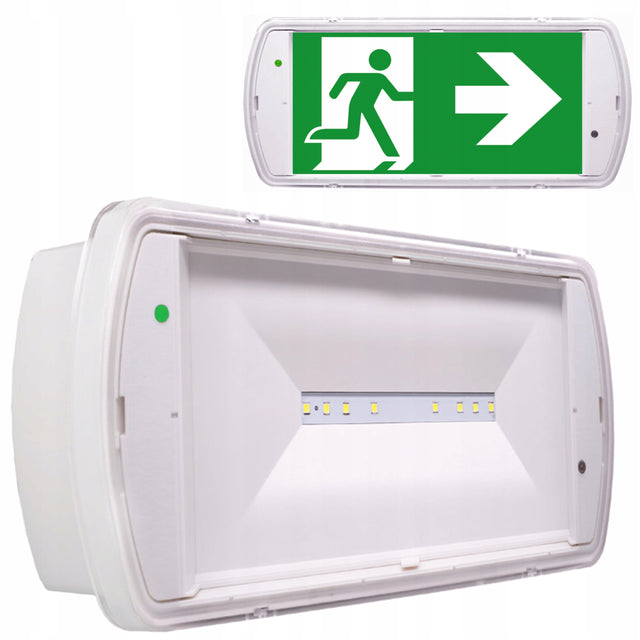 Oprawa lampa awaryjna dwuzadaniowa 20m IP42 100LM 1H SL2MNM42D1C3A eaton oświetlenie ewakuacyjne LED z wbudowanym źródłem światła