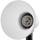 Lampa Biurkowa Szkolna Regulowana na Biurko Nocna Stołowa E27 z Klipsem Lampka do czytania i nauki, biała, zasilanie
