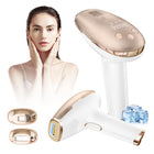 Depilator IPL do włosów ciała laserowy bikini NÓG depilacja bezbolesny gold złoty