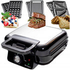 Gofrownica 3w1 – opiekacz, toster, grill, regulacja temperatury, wysoka moc nominalna czarny