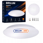 Plafon LED 28W IP54 4000K 2380lm Okrągły avesta brilum lampa sufitowa z wbudowanym źródłem światła, biała, neutralna