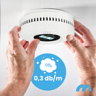 Czujnik czadu i dymu detektor tlenku węgla certyfikowany alarm 2w1 LCD bezprzewodowy wykrywacz zagrożeń do domu i