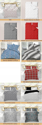 Komplet pościeli 140x200 gruba Polska bawełna 100% dużo wzorów - certyfikat poszwa i poszewka 70x80, zamek