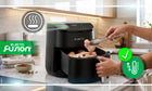 Frytkownica beztłuszczowa AIR fryer 5l 1500W frytownica 8 programów czarna czarny