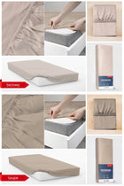 Prześcieradło z gumką 160x200 różne kolory na materac 25cm poliester, do łóżka, tekstylia sypialniane