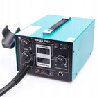 STACJA LUTOWNICZA 2w1 hot air T12 Yihua 706 II mocna precyzyjna kolbowa do napraw elektroniki, 670 W, 480°C
