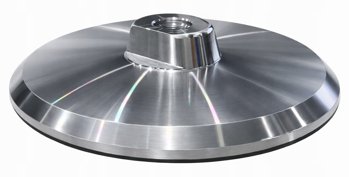 Aluminiowy uchwyt dysk z rzepem do padów tarcz polerskich 125mm M14 premium talerz podporowy do polerki samochodowej