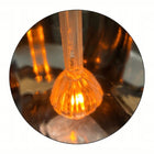 Znicz solarny kapliczka na cmentarz grób złoty elegancki LED - 25cm lampion nagrobny, ozdoba pomnika, ponad 75 h