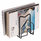 Stojak na deski do krojenia pokrywki talerze książki laptopa organizer loft czarny, 12,5 x 21,5 cm, uchwyt kuchenny