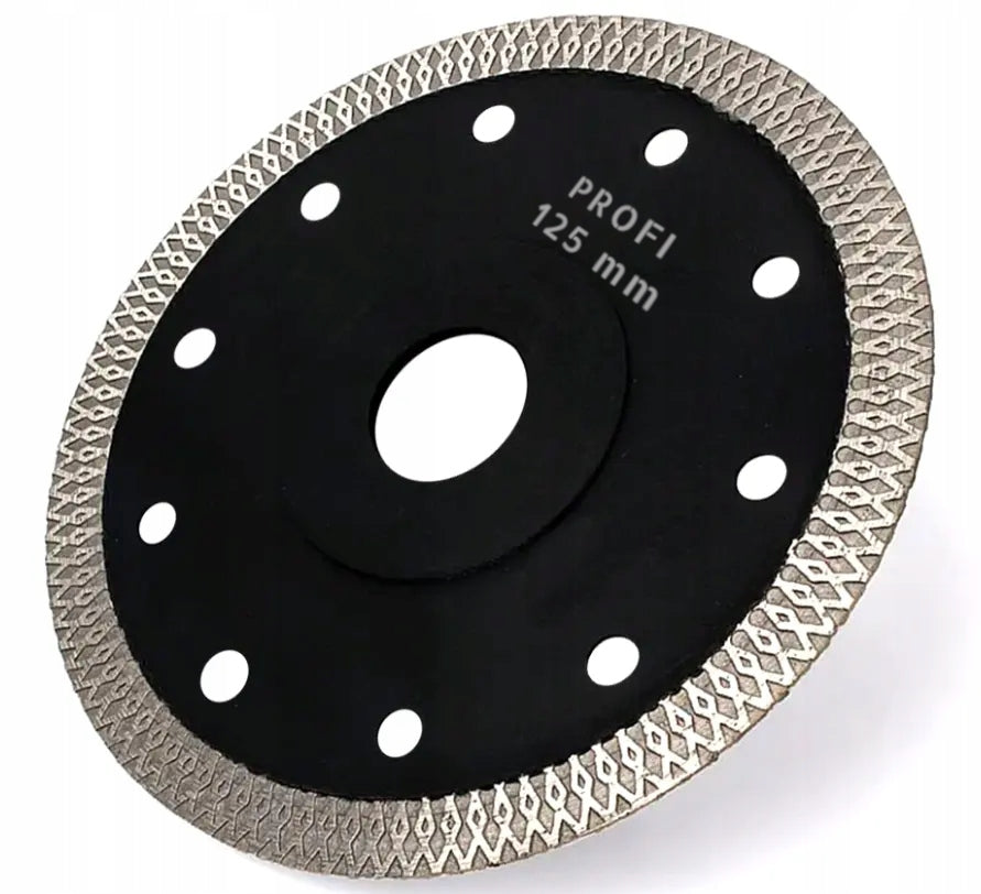 Tarcza diamentowa do cięcia gresu płytek spieków 125 mm profi xblack turbo ostrze do przecinarki, kamienia i ceramiki