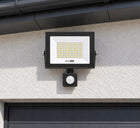 Halogen Naświetlacz Lampa LED 50W 5500 lm IP65 czujnik ruchu biały zimny reflektor zewnętrzny do ogrodu, podjazdu i