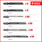 ZESTAW 50x BRZESZCZOTY Do Wyrzynarki T-SHANK Drewno Metal Plastik HCS HSS ostrza do piły, aluminium, PCV, stal
