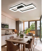 Lampa Sufitowa LED Wisząca Nowoczesna Żyrandol Plafon 48W Biała Neutralna do salonu i jadalni, aluminiowa, 2 punkty