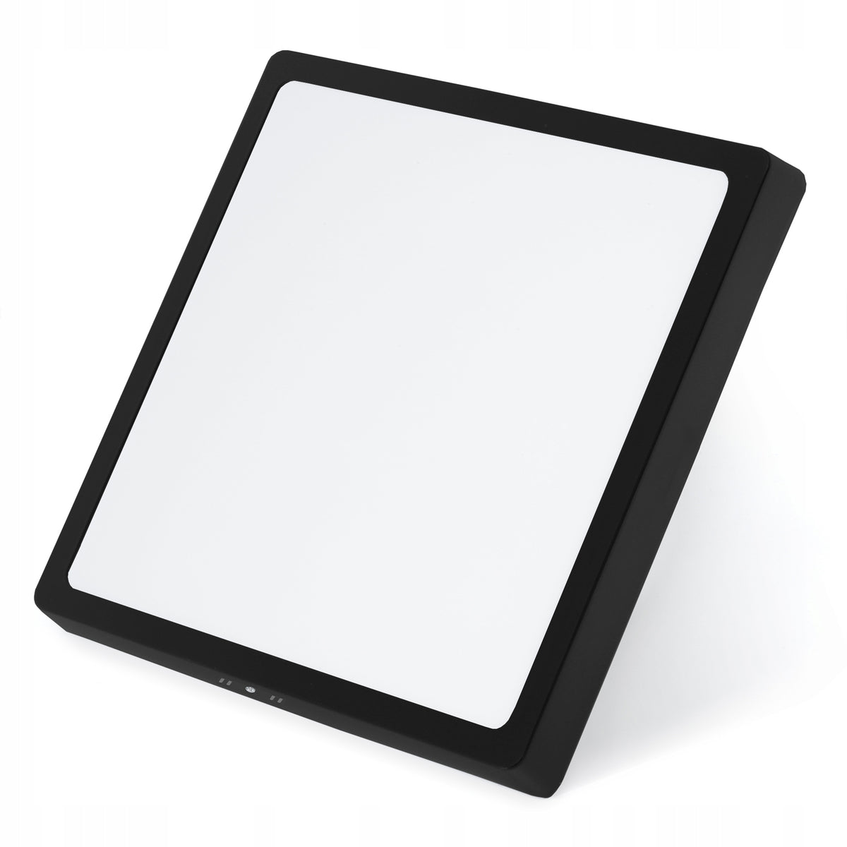 Plafon LED panel natynkowy niemrugający 24W czarny kwadratowa lampa sufitowa z wbudowanym źródłem światła 28x28 cm