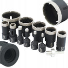 WIERTŁA DIAMENTOWE OTWORNICE DO GRESU 6-68MM M14 OTWORNIC W WALIZCE 12EL do betonu, cegły, ceramiki, kamienia, płyt