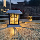 Znicz na grób Cmentarz wieczny Solarny lampion LED statuetka z Krzyżem ozdoba nagrobna, lampka na pomnik, dekoracja