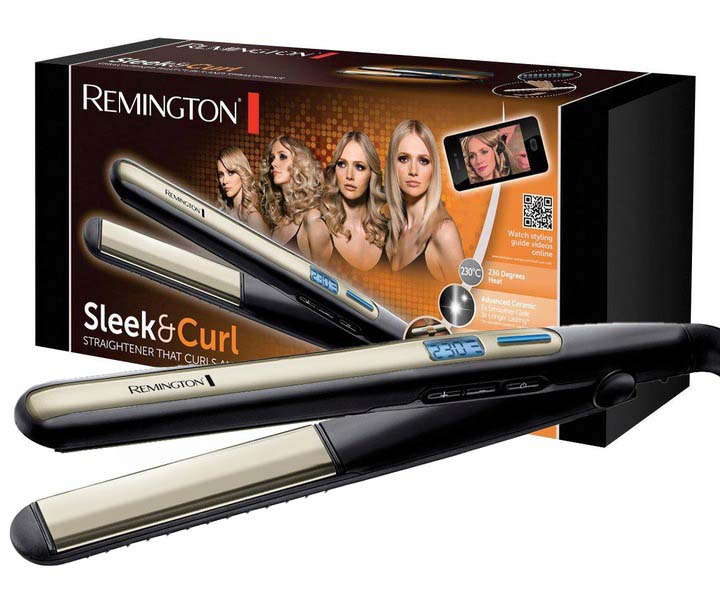 Prostownica Remington S6500 Sleek & Curl 48W czarno-złota 48 w