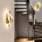 Kinkiet Ścienny LED Lampa Wewnętrzna Złoty Nowoczesny 22W 3000K oprawa naścienna, 3 punkty światła, aluminiowa