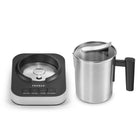 Spieniacz do mleka gorąca czekolada podgrzewacz 4 tryby 4w1 400ml 550W cappuccino latte, pianka na zimno i ciepło