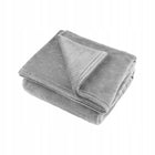Koc polarowy Teesa gruby ciepły narzuta 200x220 pled na łóżko, okrycie do sypialni, szary, certyfikat oeko-tex Standard