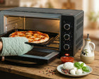 Mini piekarnik piecyk elektryczny z termoobiegiem do pieczenia 25l 1600W 25 l 1600 w czarny