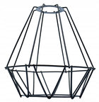 LAMPA DAMENT SUFITOWA PLAFON LOFT KLOSZ DIAMENTOWA E27 zwis metalowy czarny do salonu i kuchni, 1 punkt świetlny, maks