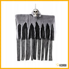 DUŻY WISZĄCY DUCH DEKORACJA SZKIELET CZARNY WISZĄCY HALLOWEEN CZARNY 85cm ozdoba na imprezę tematyczną, straszydło do