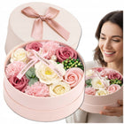 Sztuczne Róże Mydlane Flower Box Bukiet Zapachowych Kwiatów Dekoracyjne prezent dla mamy, upominek na walentynki