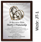 PREZENT na ROCZNICĘ ŚLUBU JUBILEUSZ 15 20 25 30 35 40 45 50 55 60 +pudełko ramka z życzeniami, statuetka z grawerem i